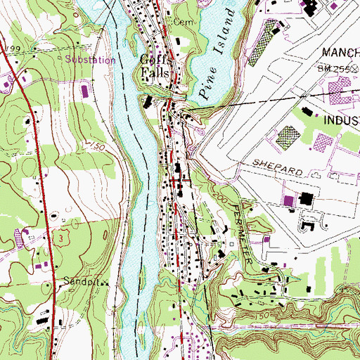 Topographic Map of Bethany Chapel, NH