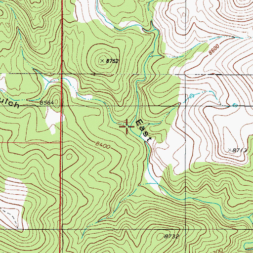 Topographic Map of Antelope Gulch, CO