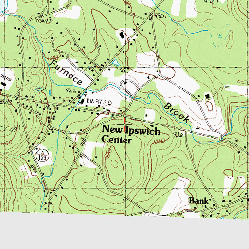 Topographic Map of Boynton Middle School, NH