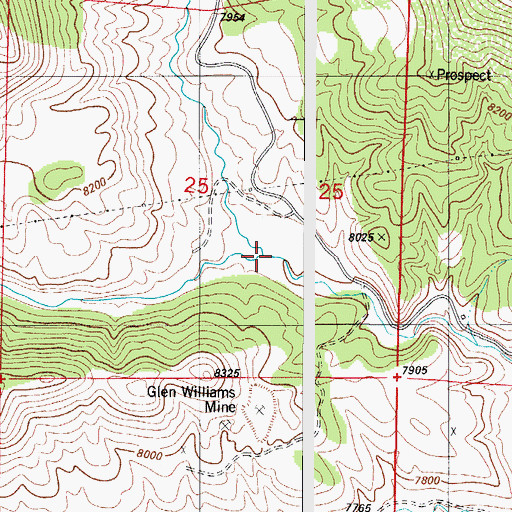 Topographic Map of Middle Tallahassee Creek, CO