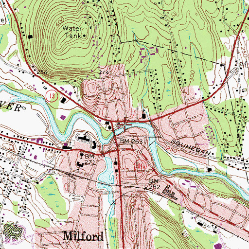 Topographic Map of Church of Our Saviour Episcopal Church, NH
