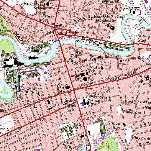 Topographic Map of Church of the Good Shepherd Episcopal Church, NH