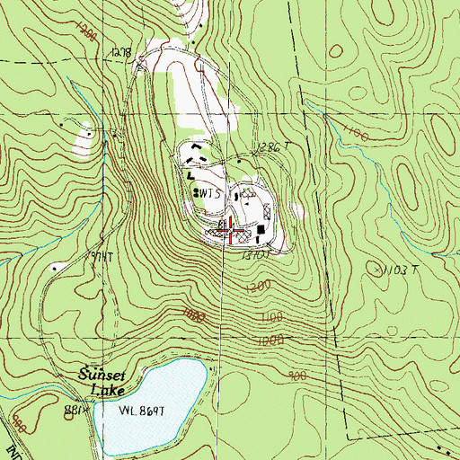 Topographic Map of Crotched Mountain Specialty Hospital, NH