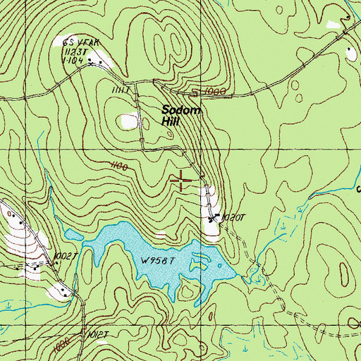 Topographic Map of Deering Reserve, NH