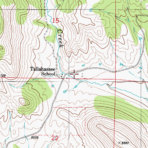 Topographic Map of Thorn Ranch, CO