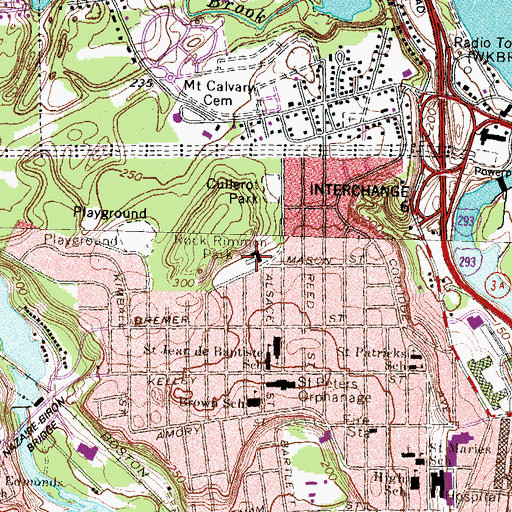 Topographic Map of Dupont Pool, NH