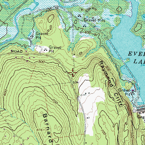 Topographic Map of East Weare (historical), NH