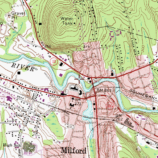 Topographic Map of Endicott Park, NH
