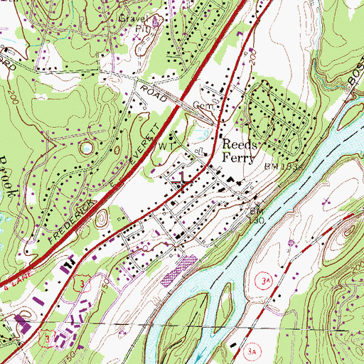 Topographic Map of Faith Episcopal Church, NH