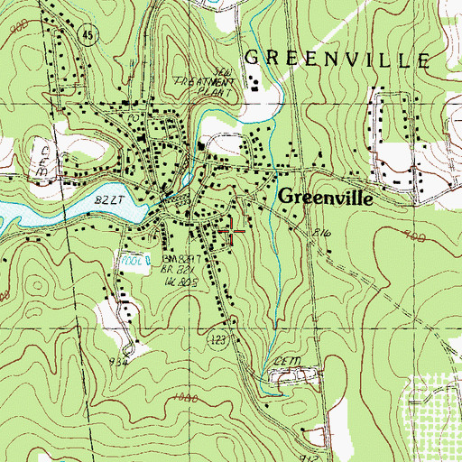 Topographic Map of Federated Church, NH
