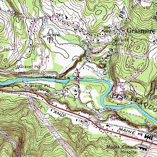 Topographic Map of Goffstown Christian Fellowship, NH