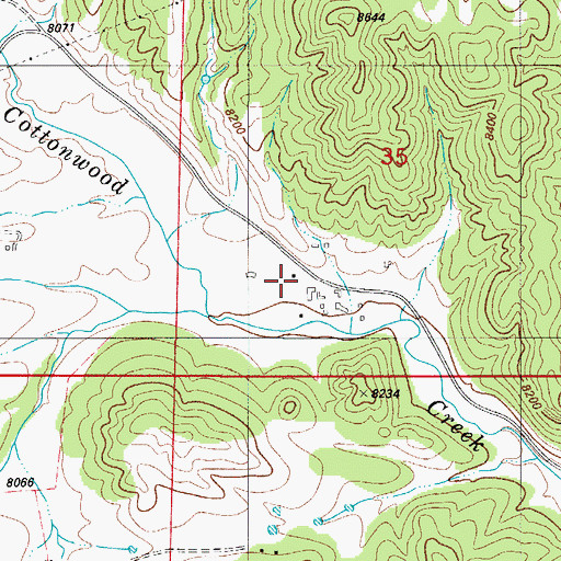 Topographic Map of Christopher Ranch, CO