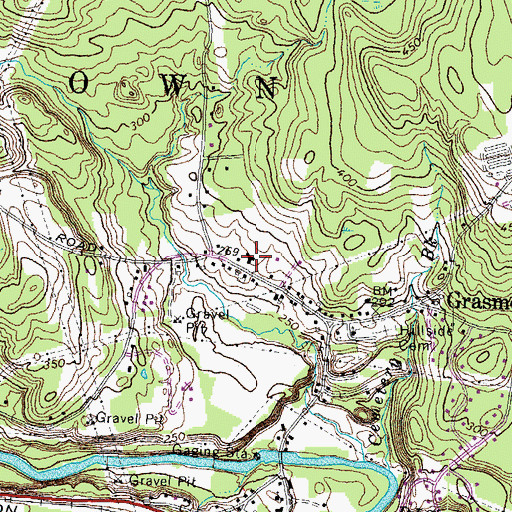 Topographic Map of Grasmere Schoolhouse Number 9 (historical), NH