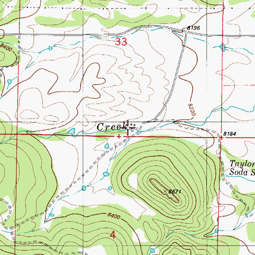 Topographic Map of H Taylor Ranch, CO