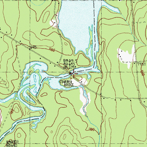 Topographic Map of Hancock-Greenfield Bridge, NH