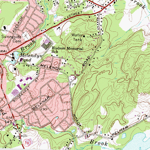 Topographic Map of Heritage Baptist Church, NH