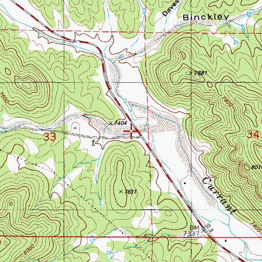 Topographic Map of Smith Gulch, CO