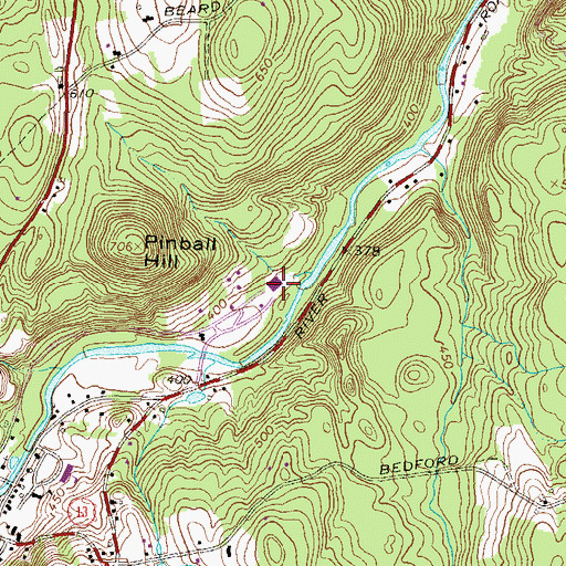 Topographic Map of Hillsborough County Agricultural Fairgrounds, NH