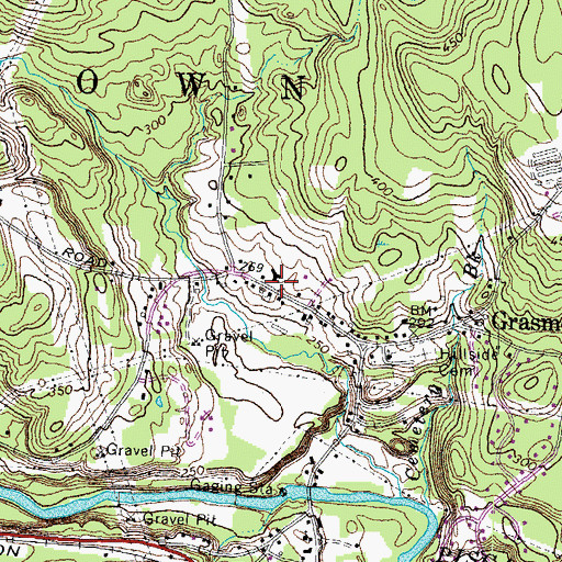 Topographic Map of Hillside United Methodist Church, NH