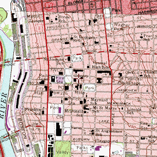 Topographic Map of Holy Trinity Cathedral, NH