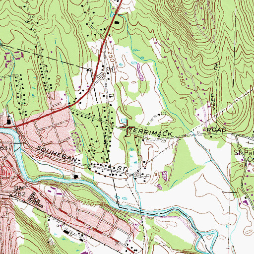 Topographic Map of Household of Faith Church, NH
