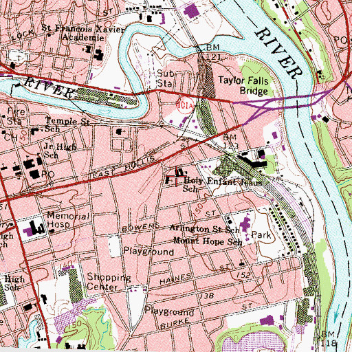 Topographic Map of Infant Jesus Roman Catholic Church, NH