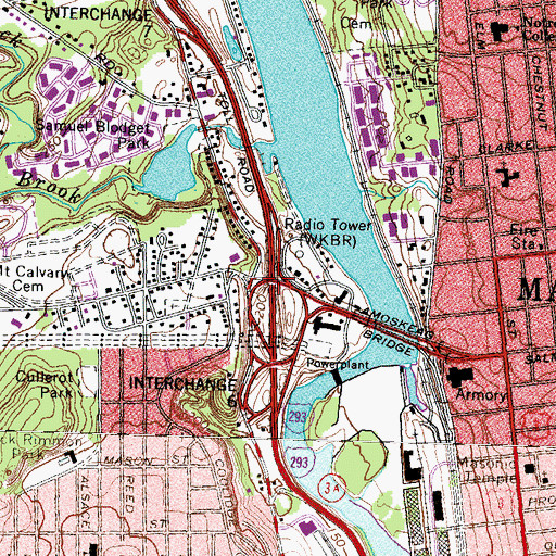Topographic Map of Interchange 5, NH