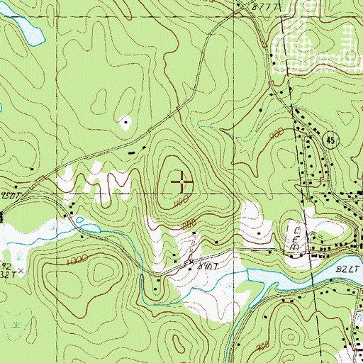 Topographic Map of Jefts Hill, NH