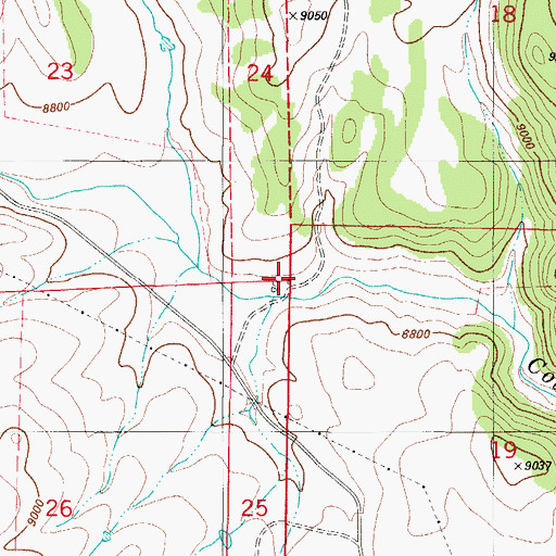 Topographic Map of I M Ranch, CO
