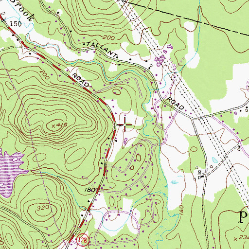 Topographic Map of Londonderry Baptist Church, NH