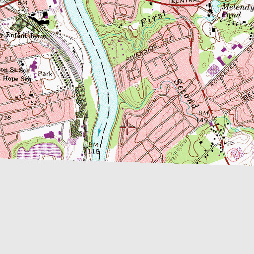 Topographic Map of Lyons Field, NH