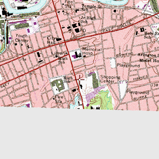 Topographic Map of Marsh Tavern (historical), NH