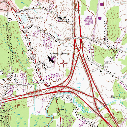 Topographic Map of Henry J McLaughlin Middle School, NH