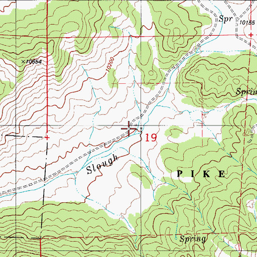 Topographic Map of V V N Ranch, CO
