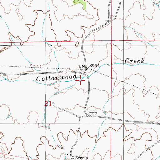 Topographic Map of North Waugh Creek, CO