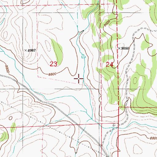 Topographic Map of Meadow Gulch, CO