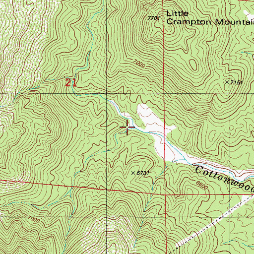 Topographic Map of Meadow Gulch, CO