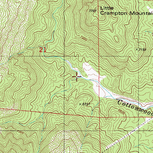 Topographic Map of Meadow Gulch, CO