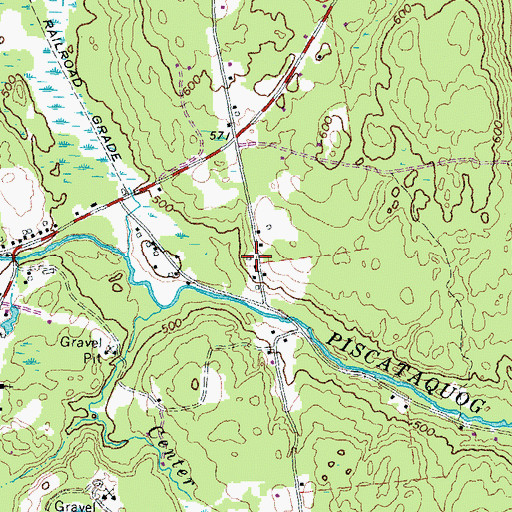 Topographic Map of Rockland School (historical), NH