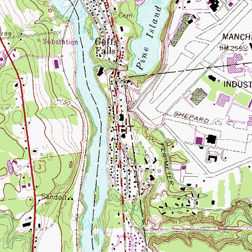 Topographic Map of Saint Francis of Assisi Church, NH