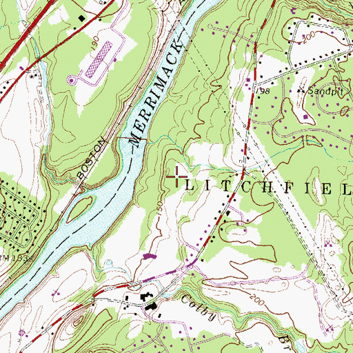 Topographic Map of Saint Francis of Assisi School, NH