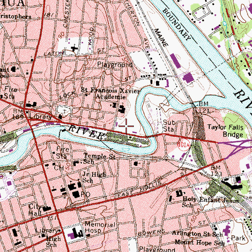 Topographic Map of Saint Mary and Archangel Michael Coptic Orthodox Church, NH