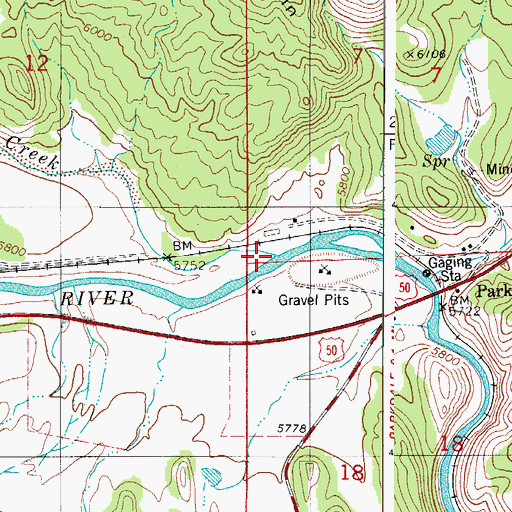 Topographic Map of Tallahassee Creek, CO