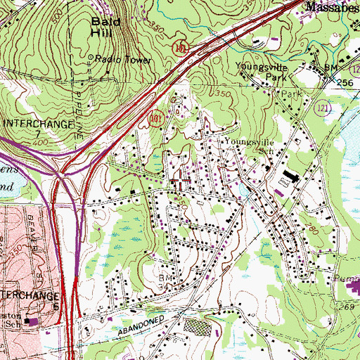 Topographic Map of Saint Nicholas Orthodox Church, NH