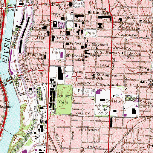 Topographic Map of Salvation Army, NH