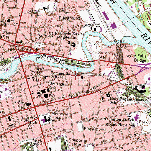 Topographic Map of Sheepfold Assembly of God Church, NH