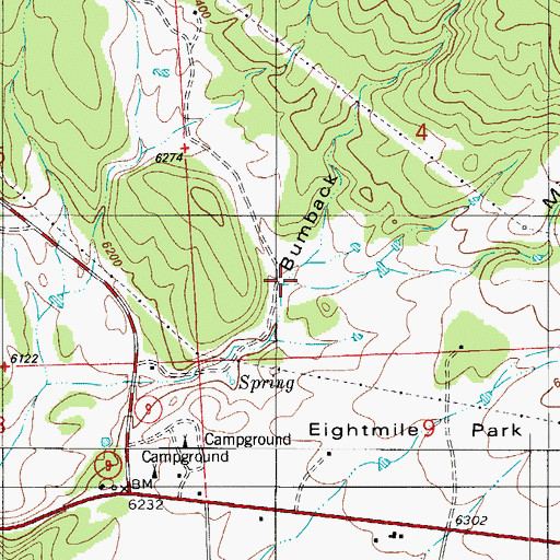 Topographic Map of Mikesell Gulch, CO
