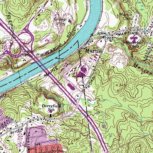 Topographic Map of Spaulding House, NH