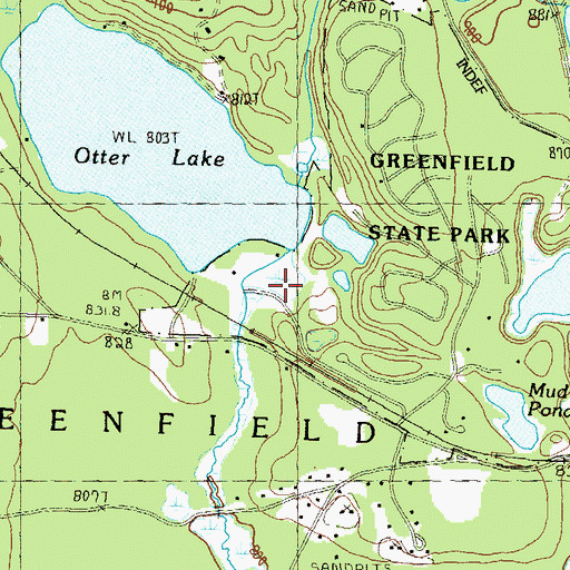 Topographic Map of Spruce Swamp, NH