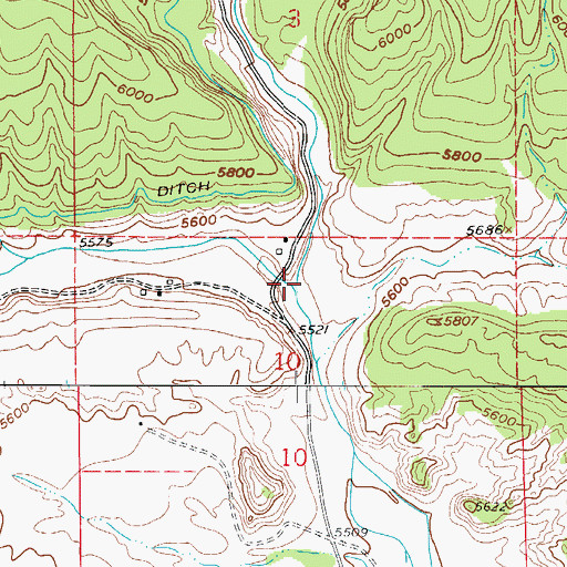 Topographic Map of Wilson Creek, CO